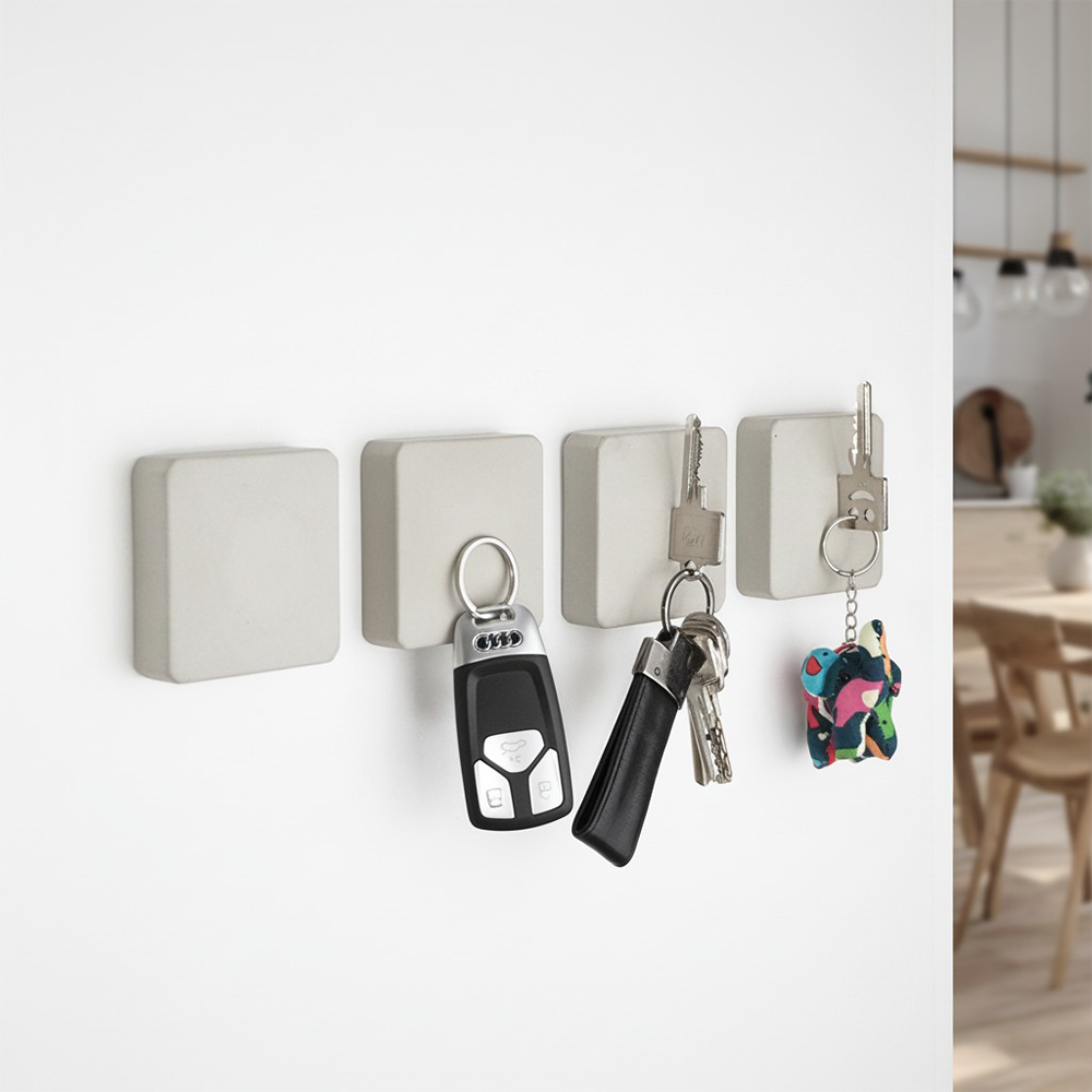 Magnetischer Schlüsselhalter 'Una' (4-teilig)