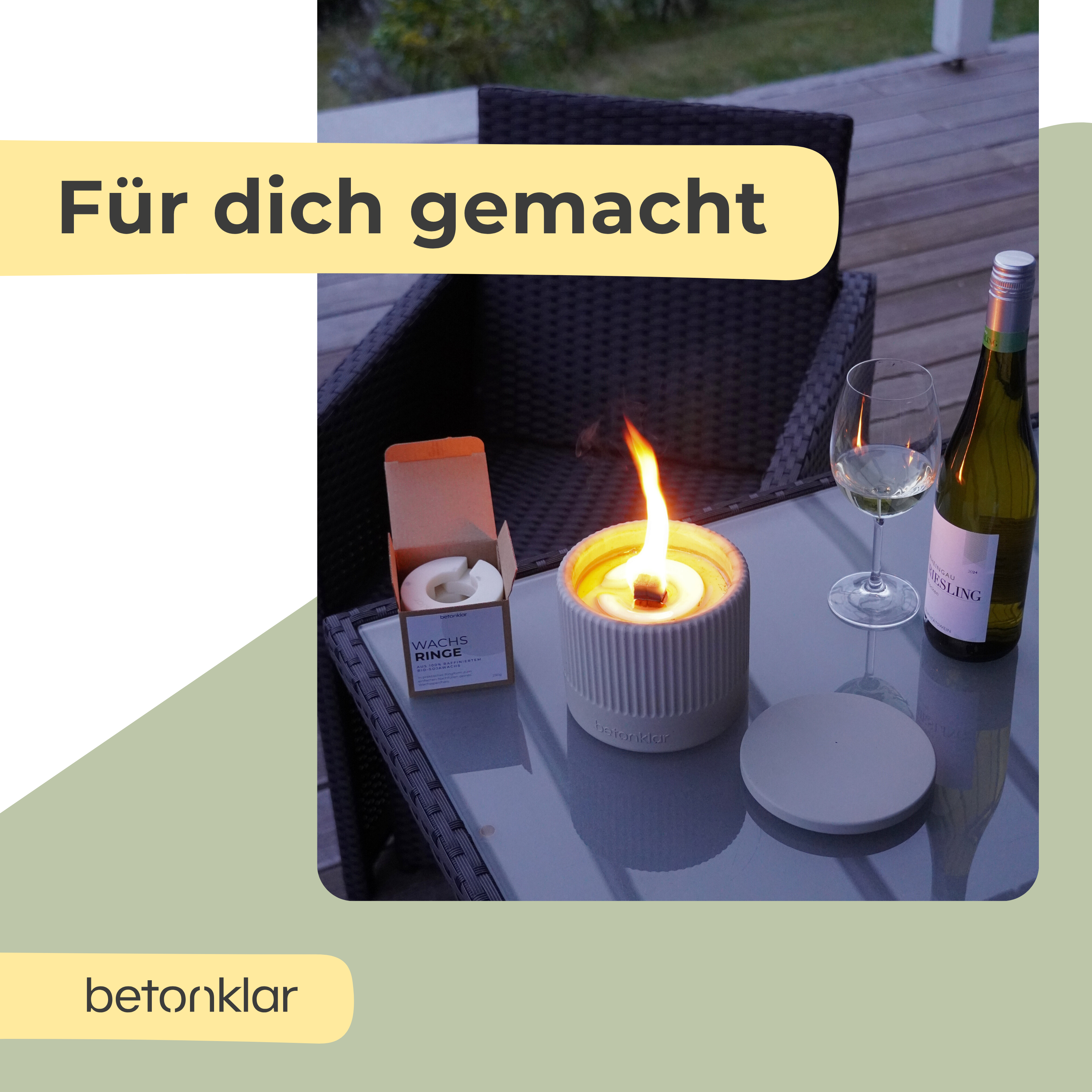 Bio Soja Wachsringe (zum Nachfüllen)