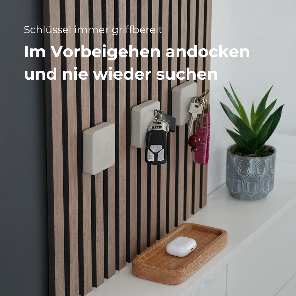 Magnetischer Schlüsselhalter 'Una' (3-teilig)